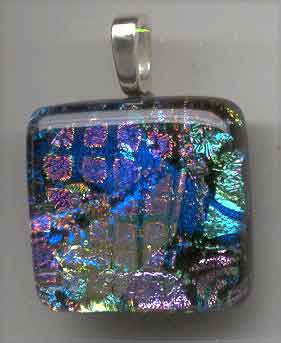 dichroic glass pendant
